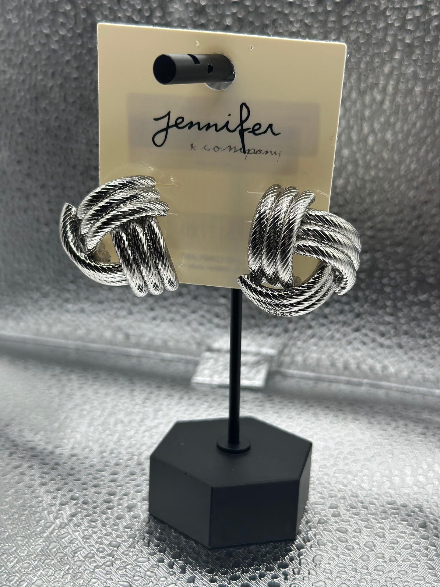 Knot Earrings Sterling Silver