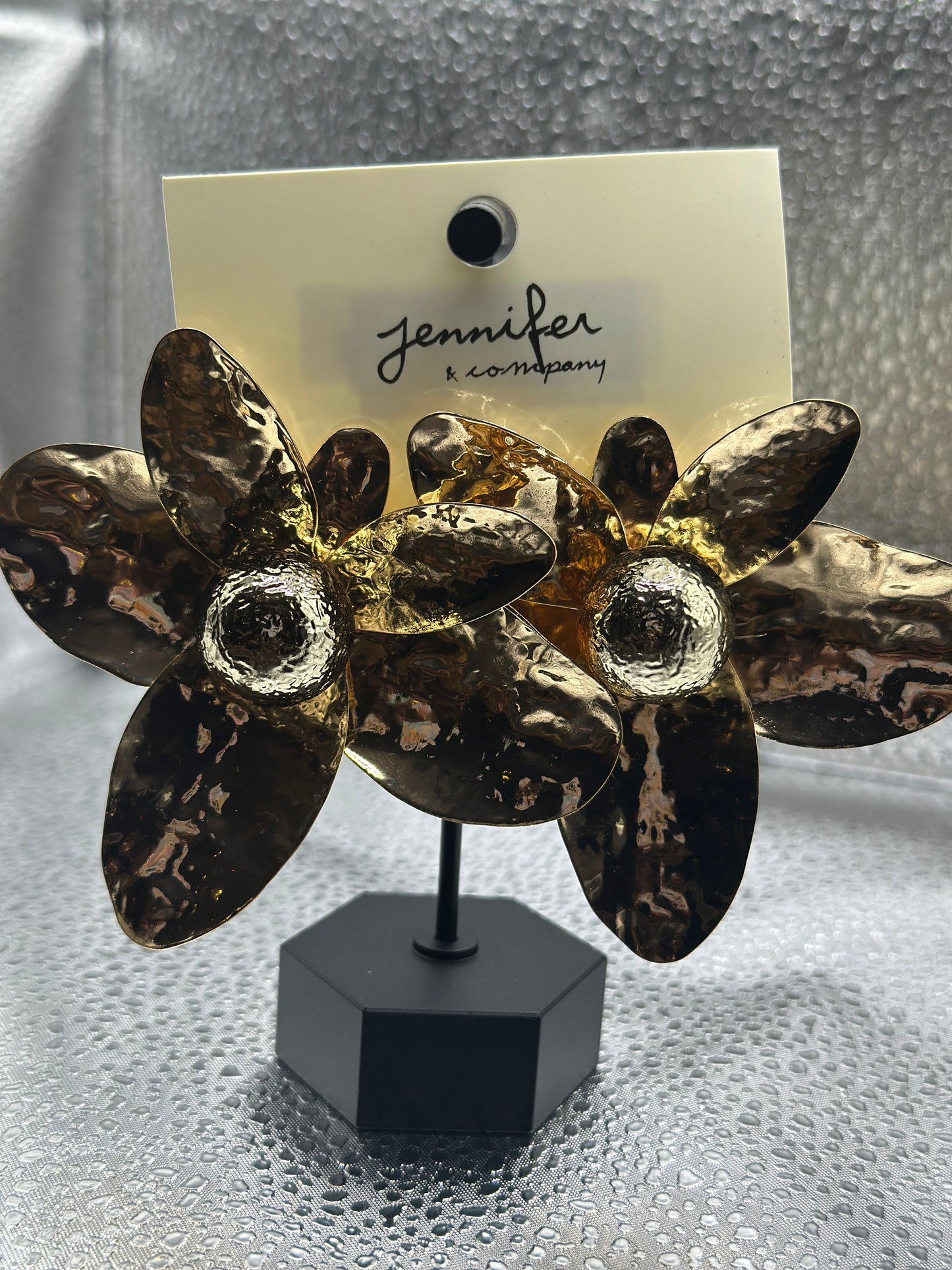 Exaggerated Sweet Flower Earrings