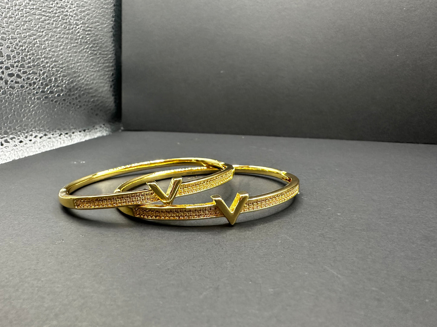 Gold V Bracelet