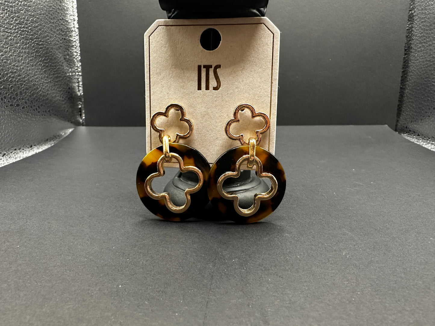 Gold Cheetah Print Clovers