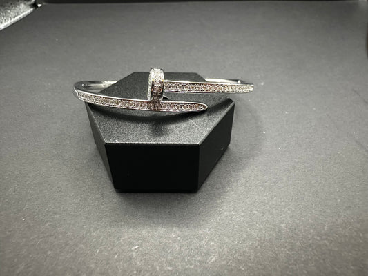 Silver Nail Bracelet