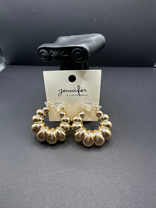 Gold Beaded Earrings