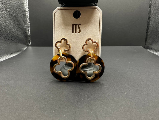 Gold Cheetah Print Clovers