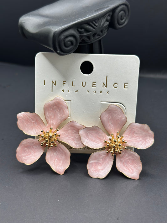 Light Pink Flower Stud