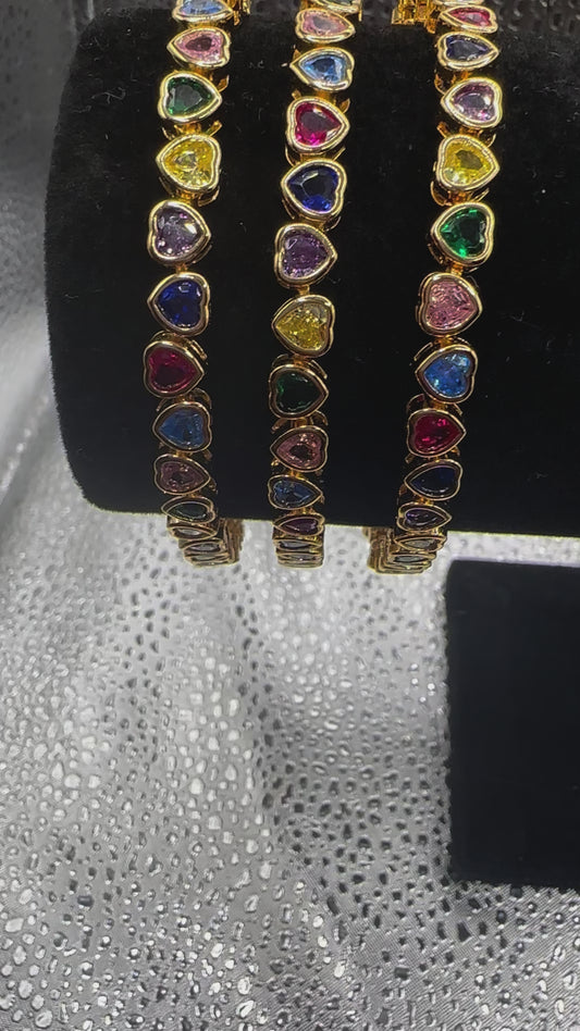 Gold Eternity Heart Bracelet